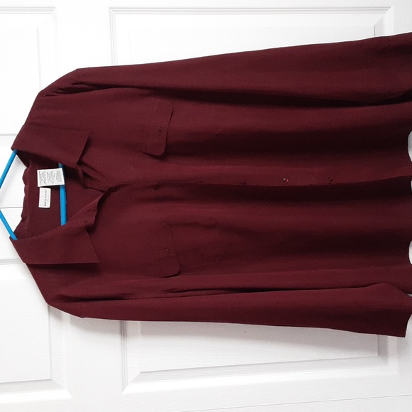 White Stag Tops - White Stag Plus 26W Burgundy color long sleeves